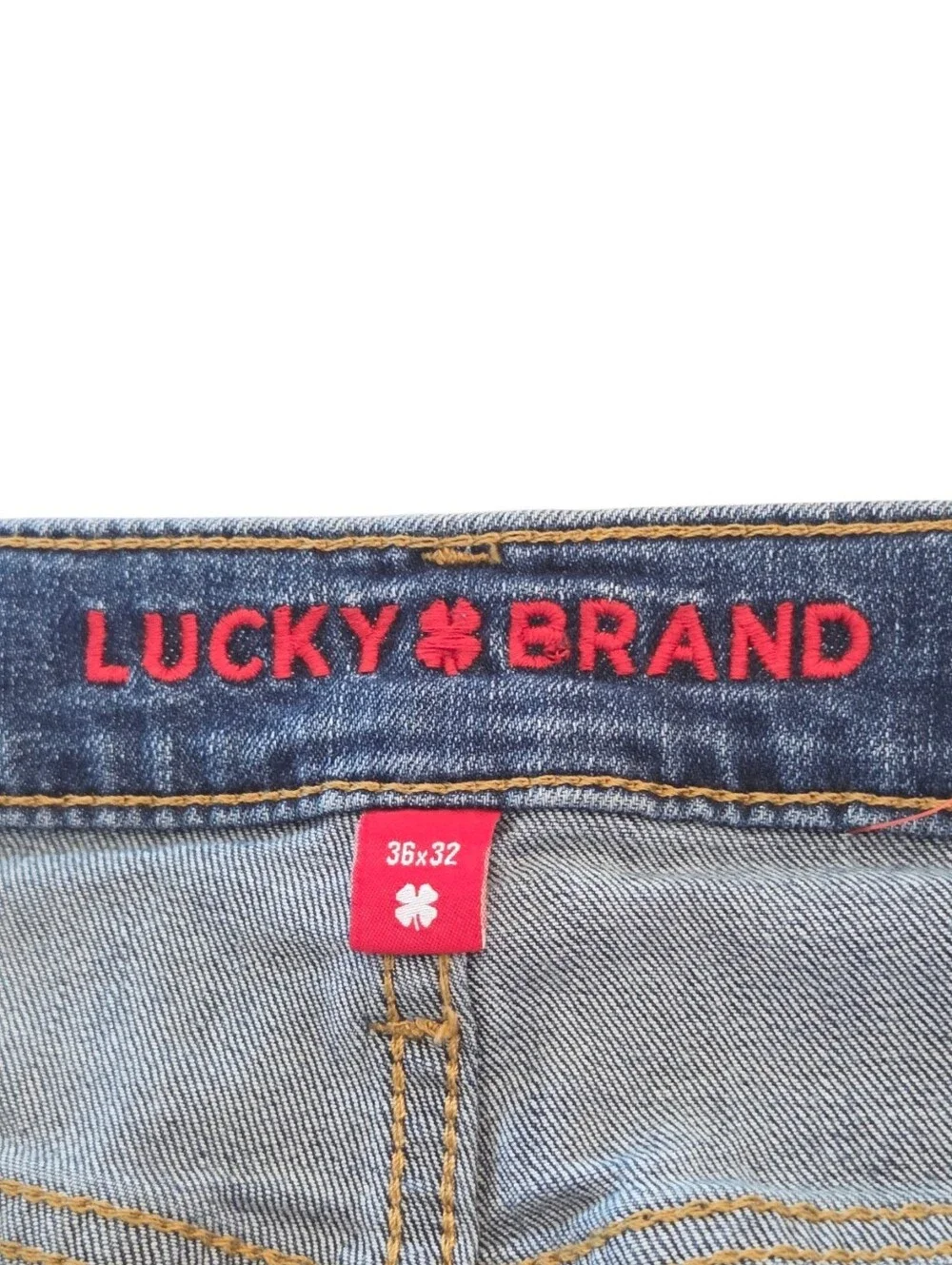 Lucky Brand 410 Athletic Straight Leg Men's 36x32 Stretch Denim Jeans